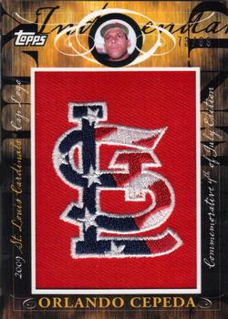 2010 Topps - Manufactured Hat Logo Patch #MHR-381 Orlando Cepeda Front